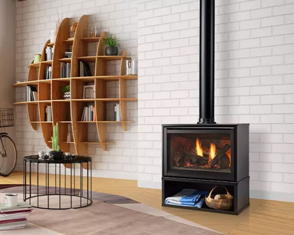 Supreme Freestanding Gas Fireplace