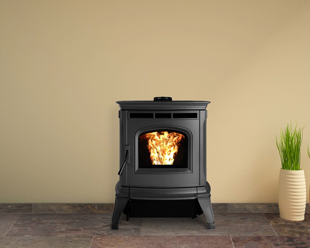 Absolute43 Matte Black Pellet Stove