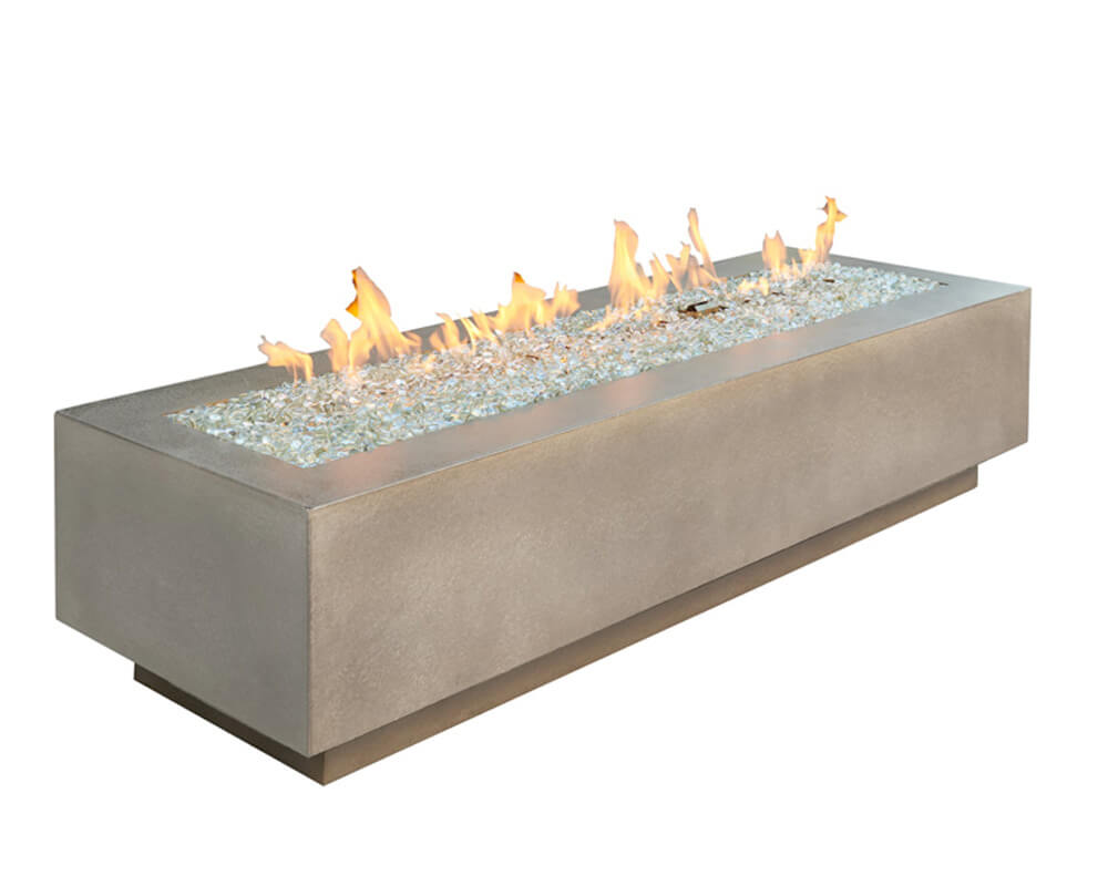 Natural Grey Cove 72″ Linear Gas Fire Pit Table