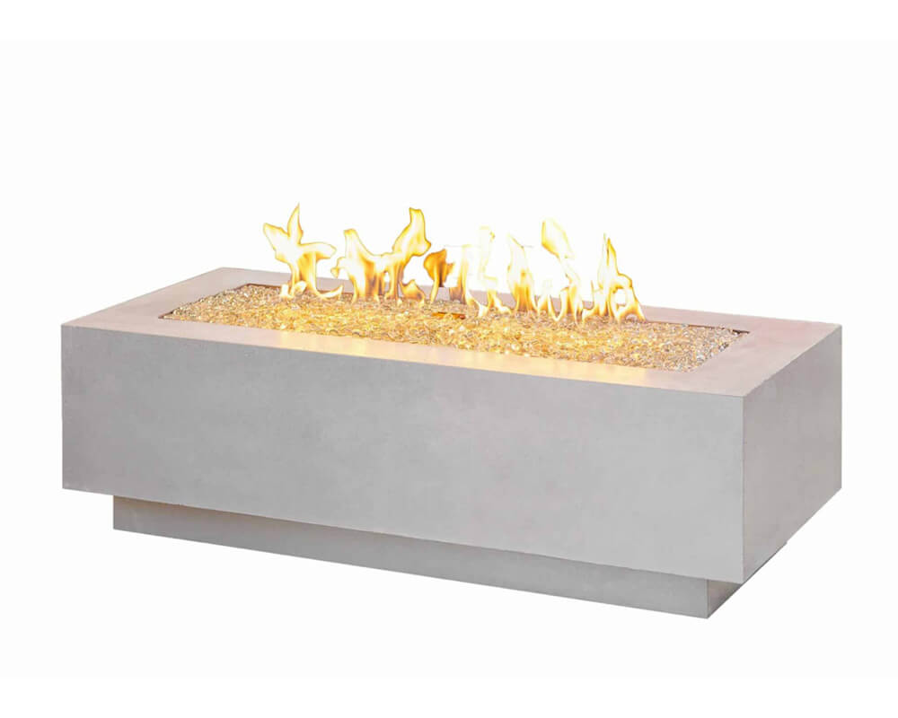 White Cove 54″ Linear Gas Fire Pit Table