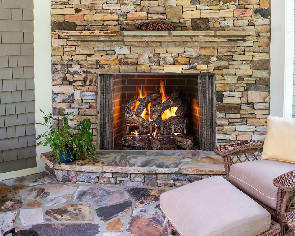 Cottagewood Outdoor Wood Fireplace