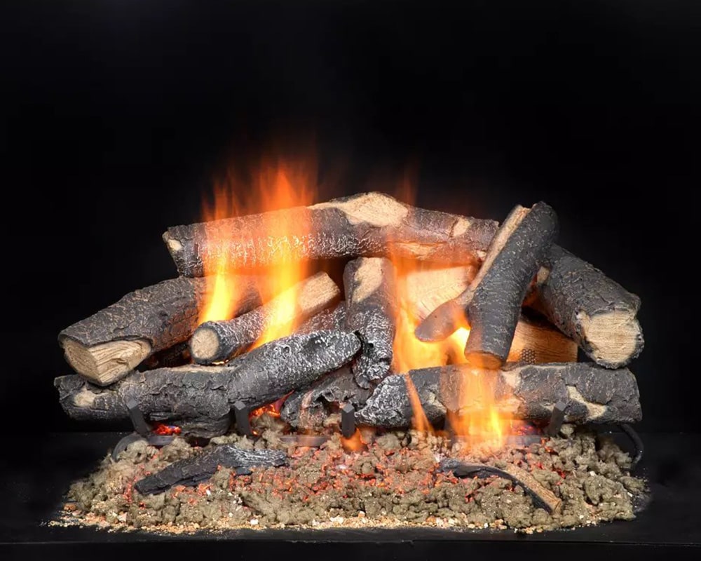 Fireside Supreme Oak See-Through Gas Log Set
