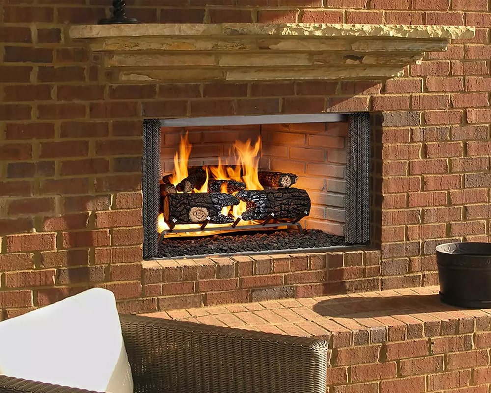 Villawood Outdoor Wood Fireplace